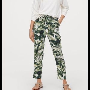 H&M palm piper bag pants never worn